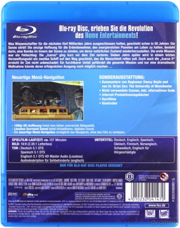 Sunshine (W stronę słońca) [Blu-Ray]