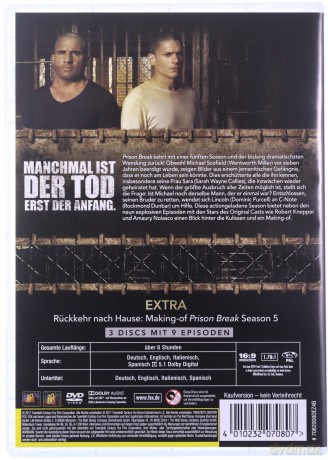 Prison Break (Skazany na śmierć Sezon 5) [3DVD]
