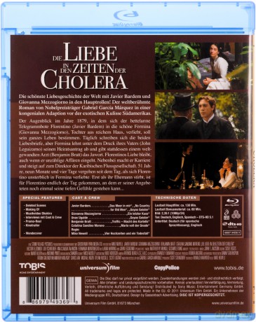 Love in the Time of Cholera (Miłość w czasach zarazy) [Blu-Ray]
