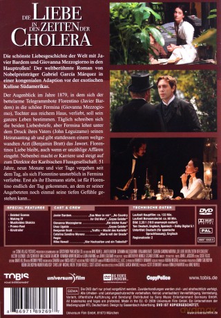 Love in the Time of Cholera (Miłość w czasach zarazy) [DVD]