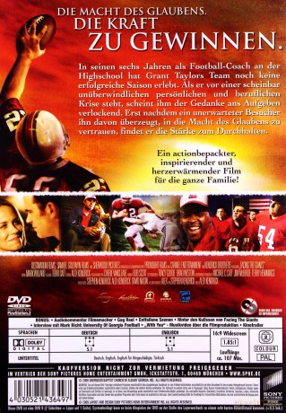 Facing the Giants (Boska interwencja) [DVD]