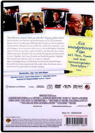 The Bucket List (Choć goni nas czas) [DVD]