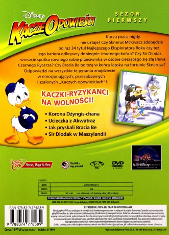 Disney Najlepsze dobranocki 8: Kacze Opowieści sezon 1, odc. 9-12 (booklet) [DVD]