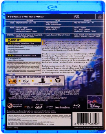 A Christmas Carol (Opowieść wigilijna) [Blu-Ray 3D]+[Blu-Ray]