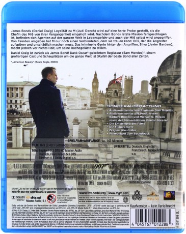 007 James Bond: Skyfall [Blu-Ray]