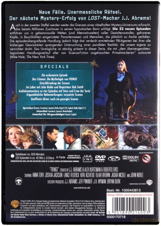 Fringe (Fringe: Na granicy swiatów Sezon 2) [6DVD]