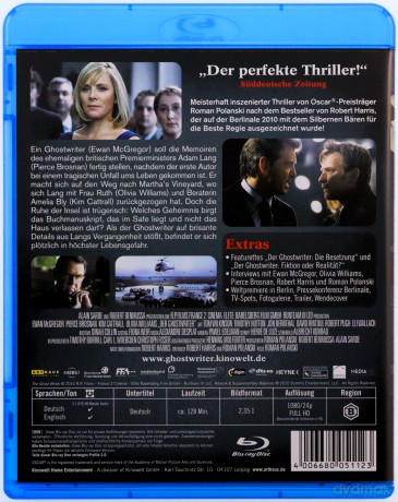 The Ghost Writer (Autor widmo) [Blu-Ray]