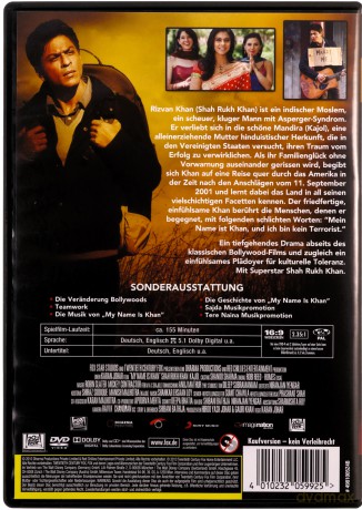 My Name Is Khan (Nazywam sie Khan) [DVD]