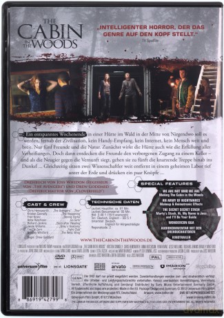 The Cabin in the Woods (Dom w głębi lasu) [DVD]