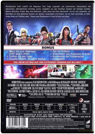 Ghostbusters (Ghostbusters. Pogromcy duchów) [DVD]