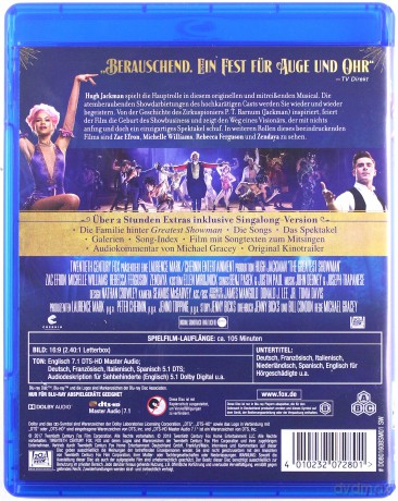 The Greatest Showman (Król rozrywki) [Blu-Ray]