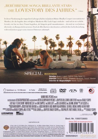 A Star Is Born (Narodziny gwiazdy) [DVD]