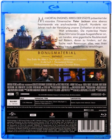 Mortal Engines (Zabójcze maszyny) [Blu-Ray]