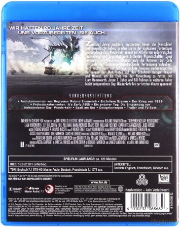 Independence Day: Resurgence (Dzień Niepodległości: Odrodzenie) [Blu-Ray]