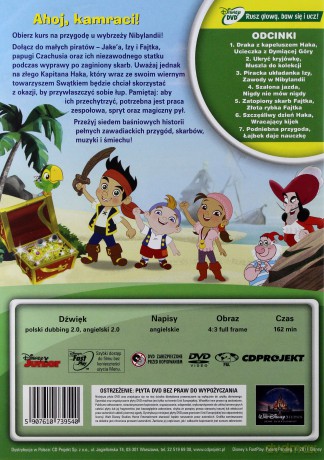 Jake i piraci z Nibylandii: Ahoj, kamraci (Disney Junior) [DVD]