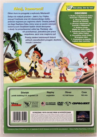 Jake i piraci z Nibylandii: Ahoj, kamraci (Disney Junior) [DVD]