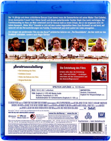 The Way Way Back (Najlepsze najgorsze wakacje) [Blu-Ray]