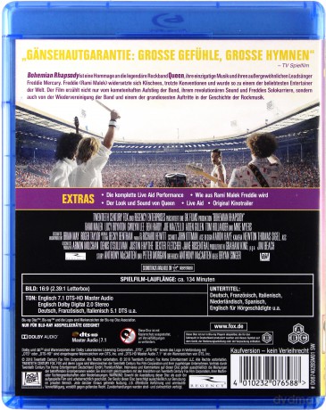 Bohemian Rhapsody [Blu-Ray]