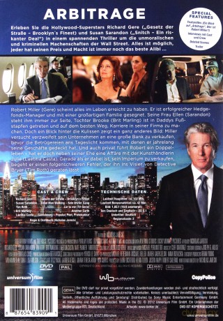 Arbitrage (Arbitraż) [DVD]