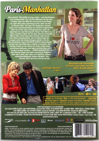 Paris-Manhattan (Paryż-Manhattan) [DVD]