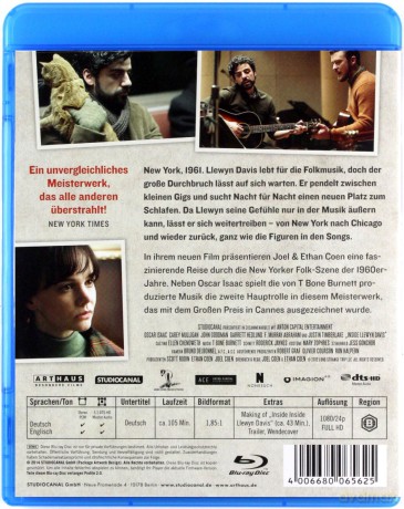 Inside Llewyn Davis (Co jest grane, Davis?) [Blu-Ray]