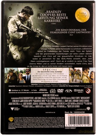 American Sniper (Snajper) [DVD]