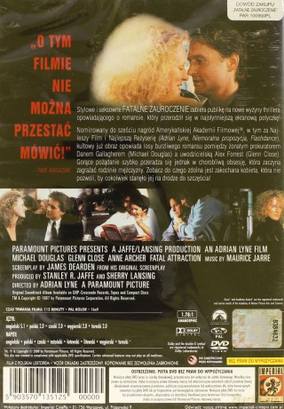 Fatalne zauroczenie (polski lektor) [DVD]