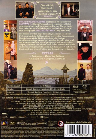 Grand Budapest Hotel [DVD]