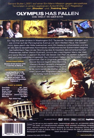 Olympus Has Fallen (Olimp w ogniu) [DVD]