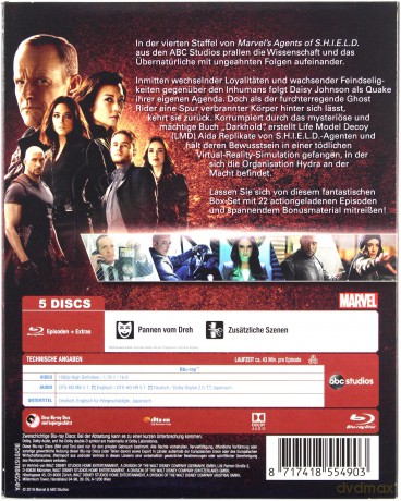 Agents of S.H.I.E.L.D. Season 4 (Agenci T.A.R.C.Z.Y. Sezon 4) [Blu-Ray]