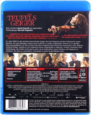 The Devil's Violinist (Paganini: Uczeń diabła) [Blu-Ray]