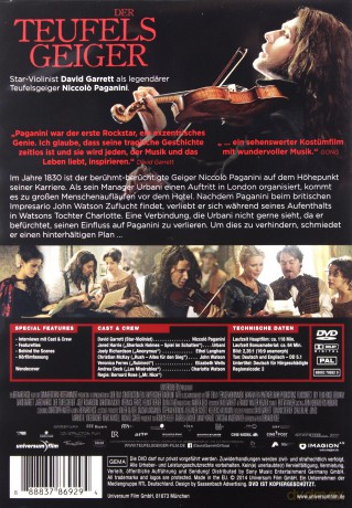 The Devil's Violinist (Paganini: Uczeń diabła) [DVD]