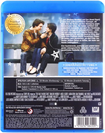 The Fault in Our Stars (Gwiazd naszych wina) [Blu-Ray]