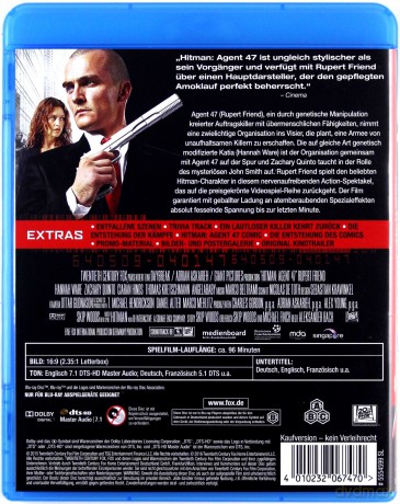 Hitman: Agent 47 [Blu-Ray]