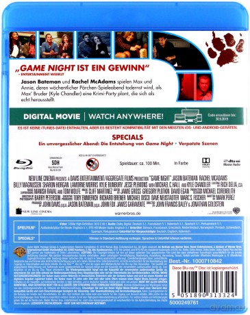 Game Night (Wieczór gier) [Blu-Ray]