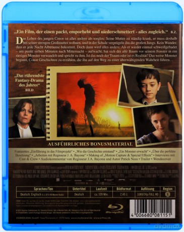 A Monster Calls (Siedem minut po północy) [Blu-Ray]