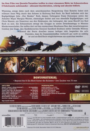 The Hateful Eight (Nienawistna ósemka) [DVD]