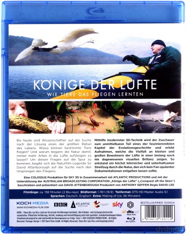 David Attenborough's Conquest of the Skies [Blu-Ray 3D]+[Blu-Ray]