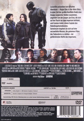 Rogue One (Łotr 1. Gwiezdne wojny - historie) [DVD]