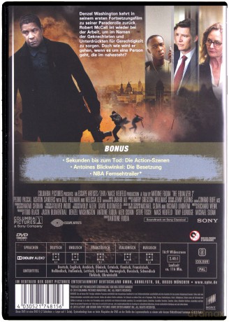 The Equalizer 2 (Bez litości 2) [DVD]