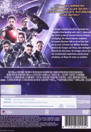 Avengers: Endgame (Avengers: Koniec gry) [DVD]