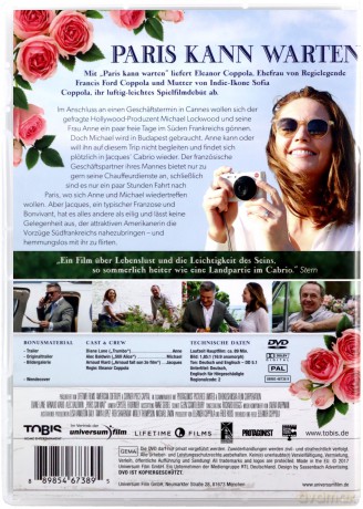 Paris Can Wait (Paryż może poczekać) [DVD]