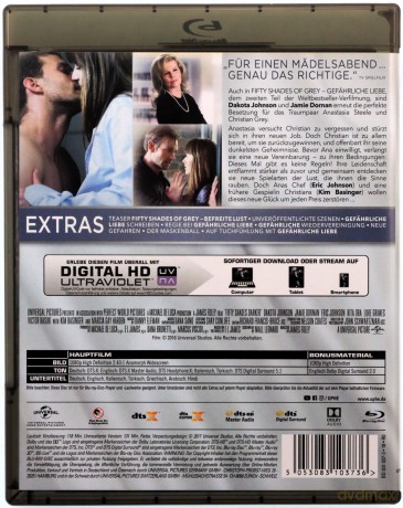Fifty Shades Darker (Ciemniejsza strona Greya) [Blu-Ray]