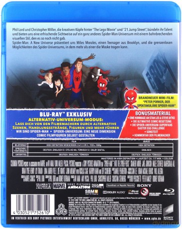 Spider-Man: Into the Spider-Verse (Spider-Man Uniwersum) [Blu-Ray]
