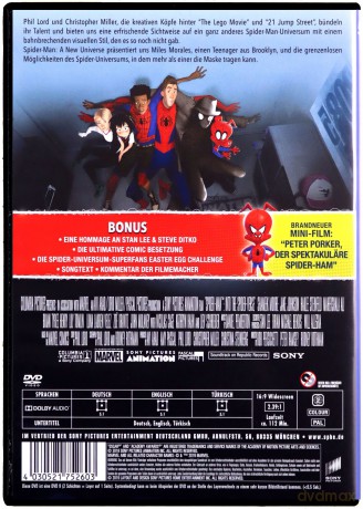Spider-Man: Into the Spider-Verse (Spider-Man Uniwersum) [DVD]