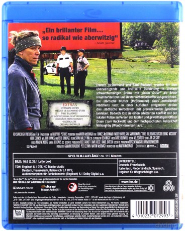 Three Billboards Outside Ebbing, Missouri (Trzy billboardy za Ebbing, Missouri) [Blu-Ray]
