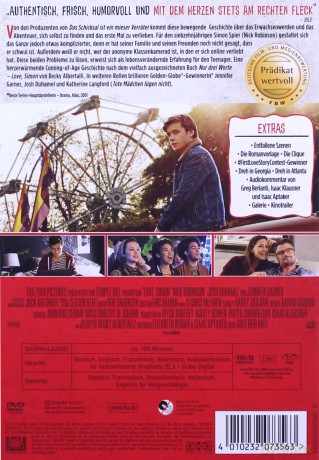 Love, Simon (Twój Simon) [DVD]