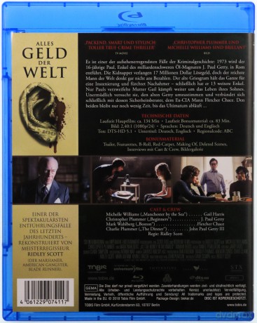 All the Money in the World (Wszystkie pieniądze świata) [Blu-Ray]