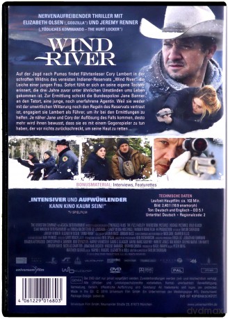 Wind River (Na przeklętej ziemi) [DVD]