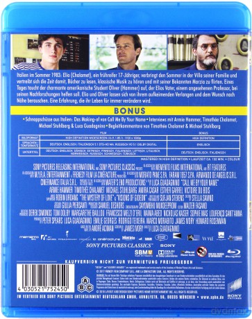 Call Me by Your Name (Tamte dni, tamte noce) [Blu-Ray]
